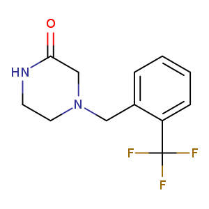4-{[2-(trifluoromethyl)phenyl]methyl}piperazin-2-one