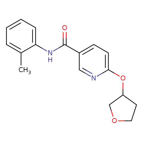 N-(2-methylphenyl)-6-(oxolan-3-yloxy)pyridine-3-carboxamide
