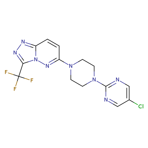 5-chloro-2-{4-[3-(trifluoromethyl)-[1,2,4]triazolo[4,3-b]pyridazin-6-yl]piperazin-1-yl}pyrimidine