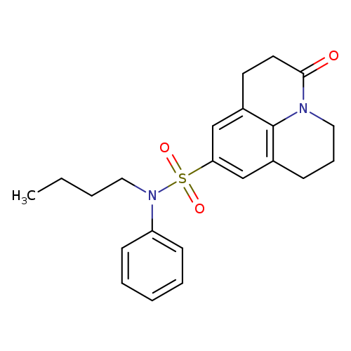 N-butyl-2-oxo-N-phenyl-1-azatricyclo[7.3.1.0^{5,13}]trideca-5,7,9(13)-triene-7-sulfonamide