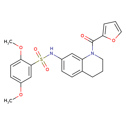 N-[1-(furan-2-carbonyl)-1,2,3,4-tetrahydroquinolin-7-yl]-2,5-dimethoxybenzene-1-sulfonamide