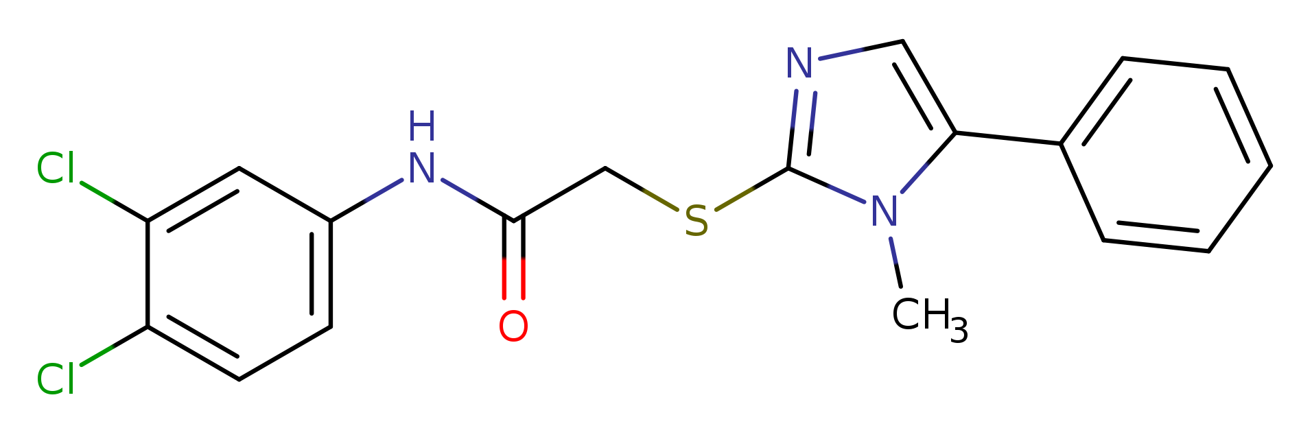 N-(3,4-dichlorophenyl)-2-[(1-methyl-5-phenyl-1H-imidazol-2-yl)sulfanyl]acetamide