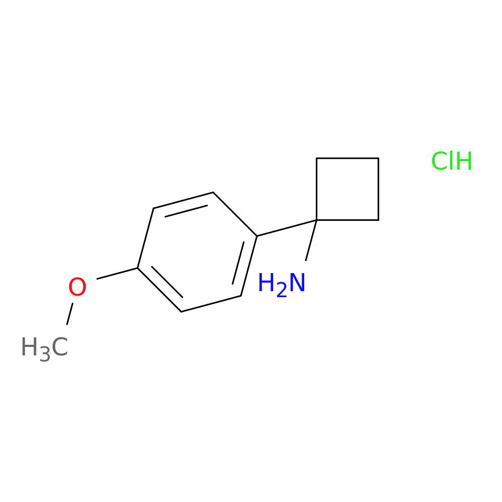 1-(4-Methoxyphenyl)cyclobutan-1-amine hydrochloride