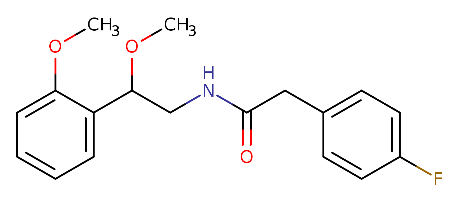 2-(4-fluorophenyl)-N-[2-methoxy-2-(2-methoxyphenyl)ethyl]acetamide