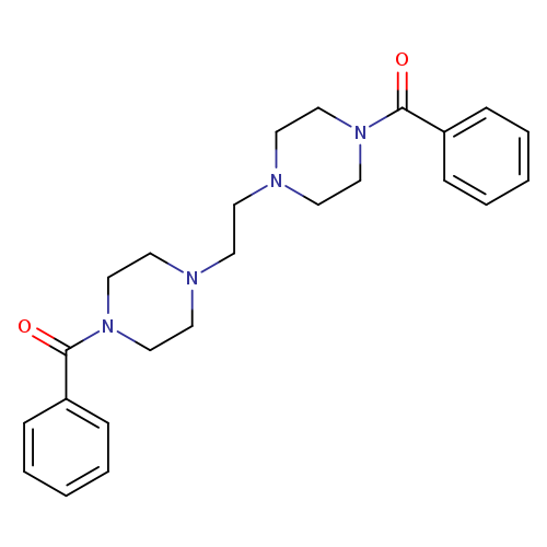1-benzoyl-4-[2-(4-benzoylpiperazin-1-yl)ethyl]piperazine