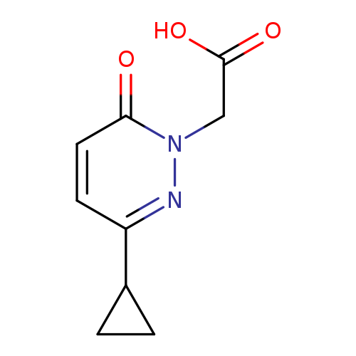 2-(3-cyclopropyl-6-oxopyridazin-1(6H)-yl)acetic acid