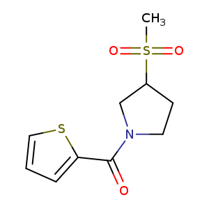 3-methanesulfonyl-1-(thiophene-2-carbonyl)pyrrolidine