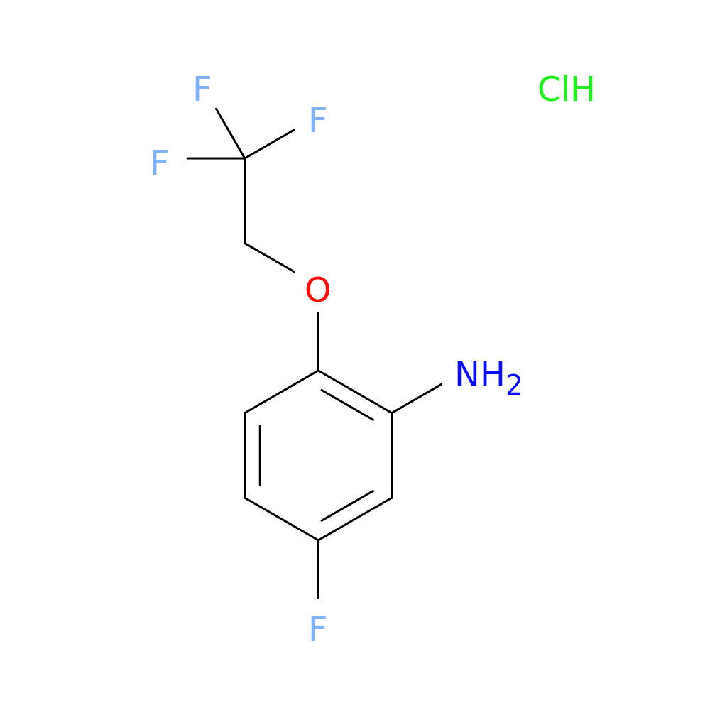 5-fluoro-2-(2,2,2-trifluoroethoxy)aniline hydrochloride