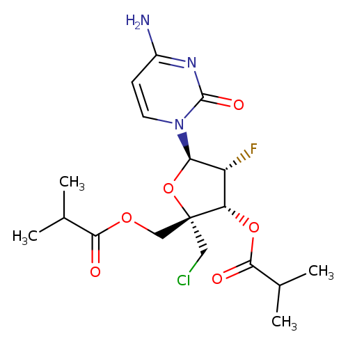 [(2R,3R,4R,5R)-5-(4-amino-2-oxo-1,2-dihydropyrimidin-1-yl)-2-(chloromethyl)-4-fluoro-3-[(2-methylpropanoyl)oxy]oxolan-2-yl]methyl 2-methylpropanoate