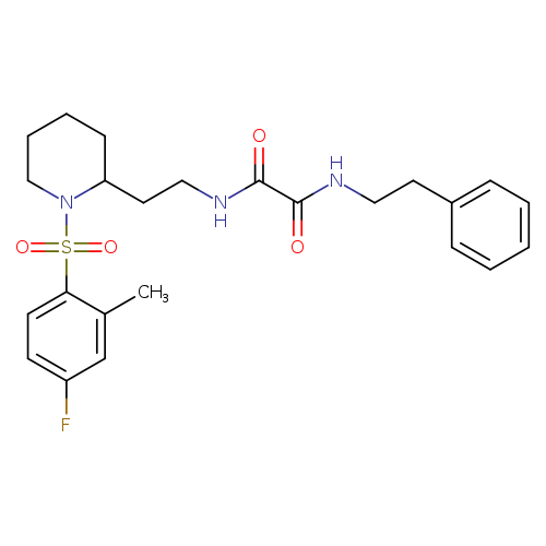 N-{2-[1-(4-fluoro-2-methylbenzenesulfonyl)piperidin-2-yl]ethyl}-N'-(2-phenylethyl)ethanediamide