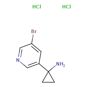 1-(5-bromo-3-pyridyl)cyclopropanamine;dihydrochloride