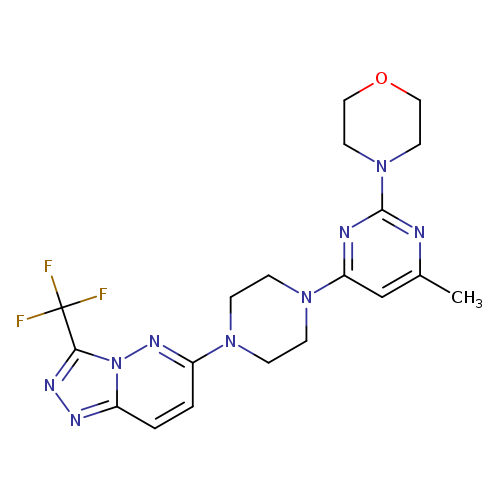4-(4-methyl-6-{4-[3-(trifluoromethyl)-[1,2,4]triazolo[4,3-b]pyridazin-6-yl]piperazin-1-yl}pyrimidin-2-yl)morpholine