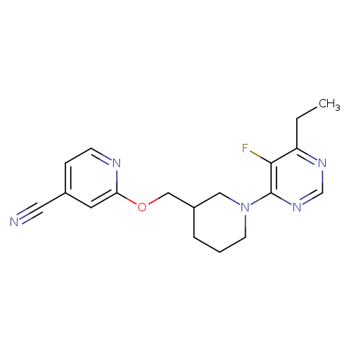 2-{[1-(6-ethyl-5-fluoropyrimidin-4-yl)piperidin-3-yl]methoxy}pyridine-4-carbonitrile