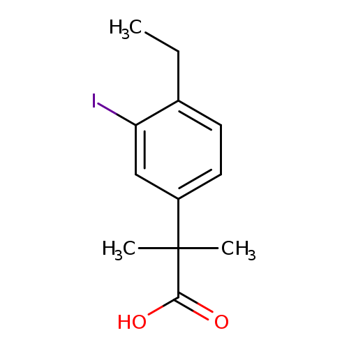 2-(4-ethyl-3-iodophenyl)-2-methylpropanoic acid