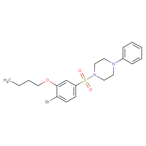 1-(4-bromo-3-butoxybenzenesulfonyl)-4-phenylpiperazine