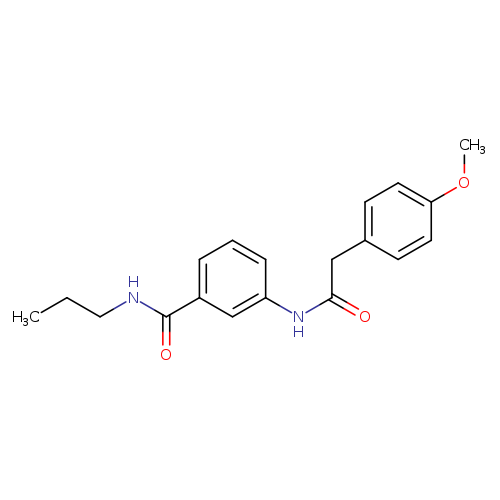 3-{[(4-methoxyphenyl)acetyl]amino}-N-propylbenzamide