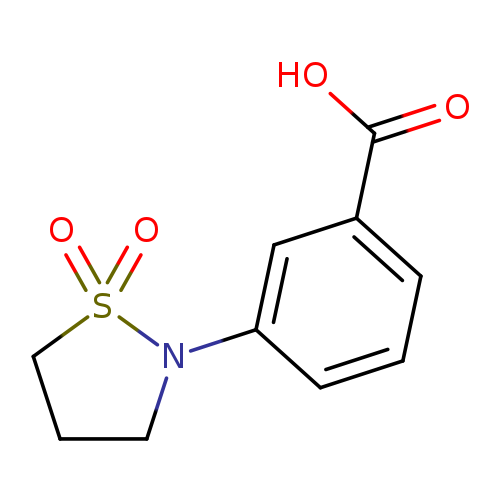3-(1,1-Dioxo-1,2- thiazolidin-2-yl) benzoic acid
