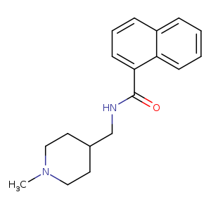 N-[(1-methylpiperidin-4-yl)methyl]naphthalene-1-carboxamide
