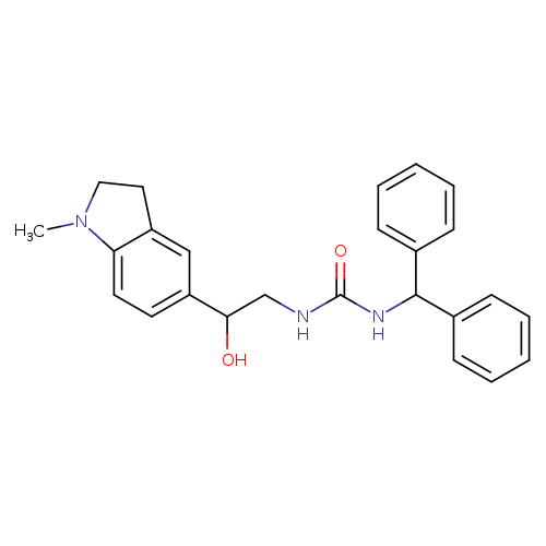 1-(diphenylmethyl)-3-[2-hydroxy-2-(1-methyl-2,3-dihydro-1H-indol-5-yl)ethyl]urea