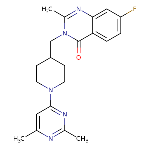3-{[1-(2,6-dimethylpyrimidin-4-yl)piperidin-4-yl]methyl}-7-fluoro-2-methyl-3,4-dihydroquinazolin-4-one