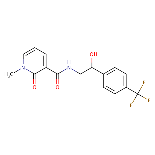N-{2-hydroxy-2-[4-(trifluoromethyl)phenyl]ethyl}-1-methyl-2-oxo-1,2-dihydropyridine-3-carboxamide