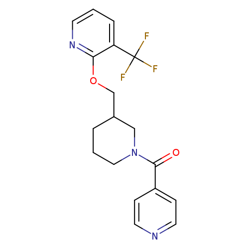 2-{[1-(pyridine-4-carbonyl)piperidin-3-yl]methoxy}-3-(trifluoromethyl)pyridine