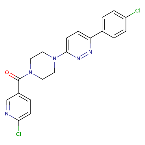 3-(4-chlorophenyl)-6-[4-(6-chloropyridine-3-carbonyl)piperazin-1-yl]pyridazine