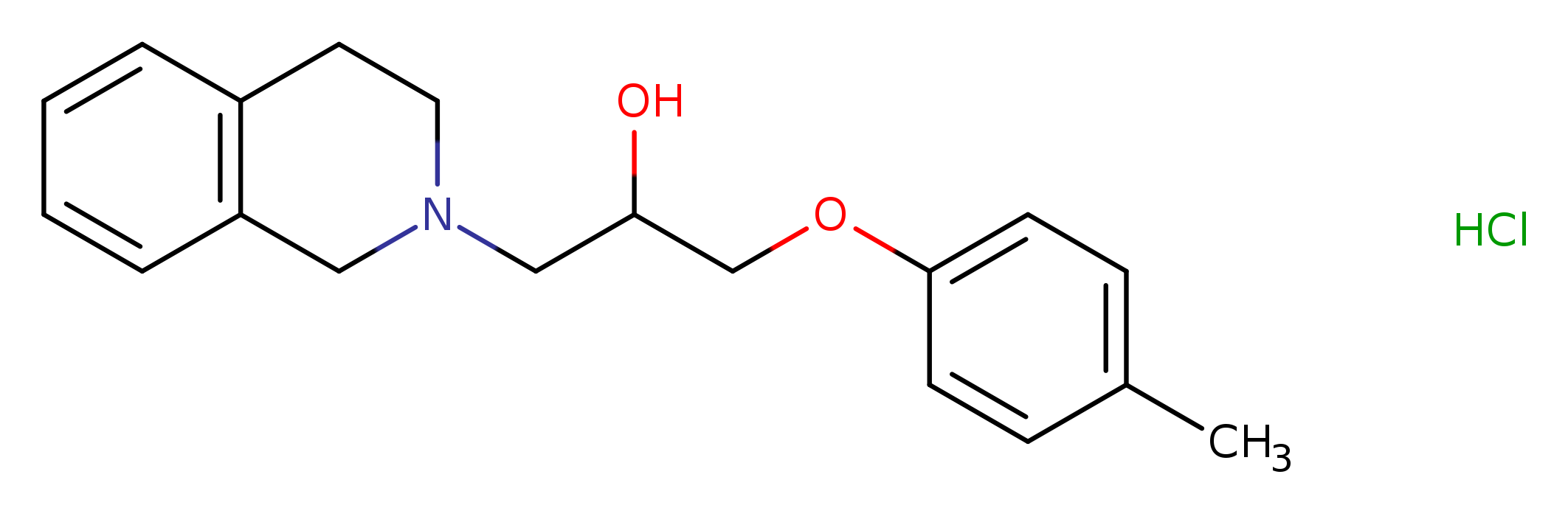 1-(4-methylphenoxy)-3-(1,2,3,4-tetrahydroisoquinolin-2-yl)propan-2-ol hydrochloride