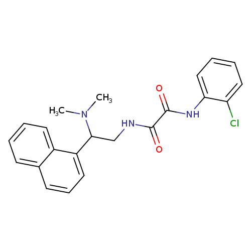 N'-(2-chlorophenyl)-N-[2-(dimethylamino)-2-(naphthalen-1-yl)ethyl]ethanediamide