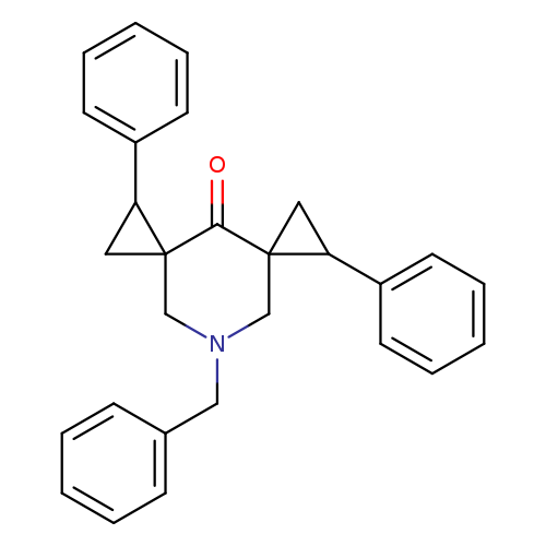 9-benzyl-1,6-diphenyl-9-azadispiro[2.1.2^{5}.3^{3}]decan-4-one