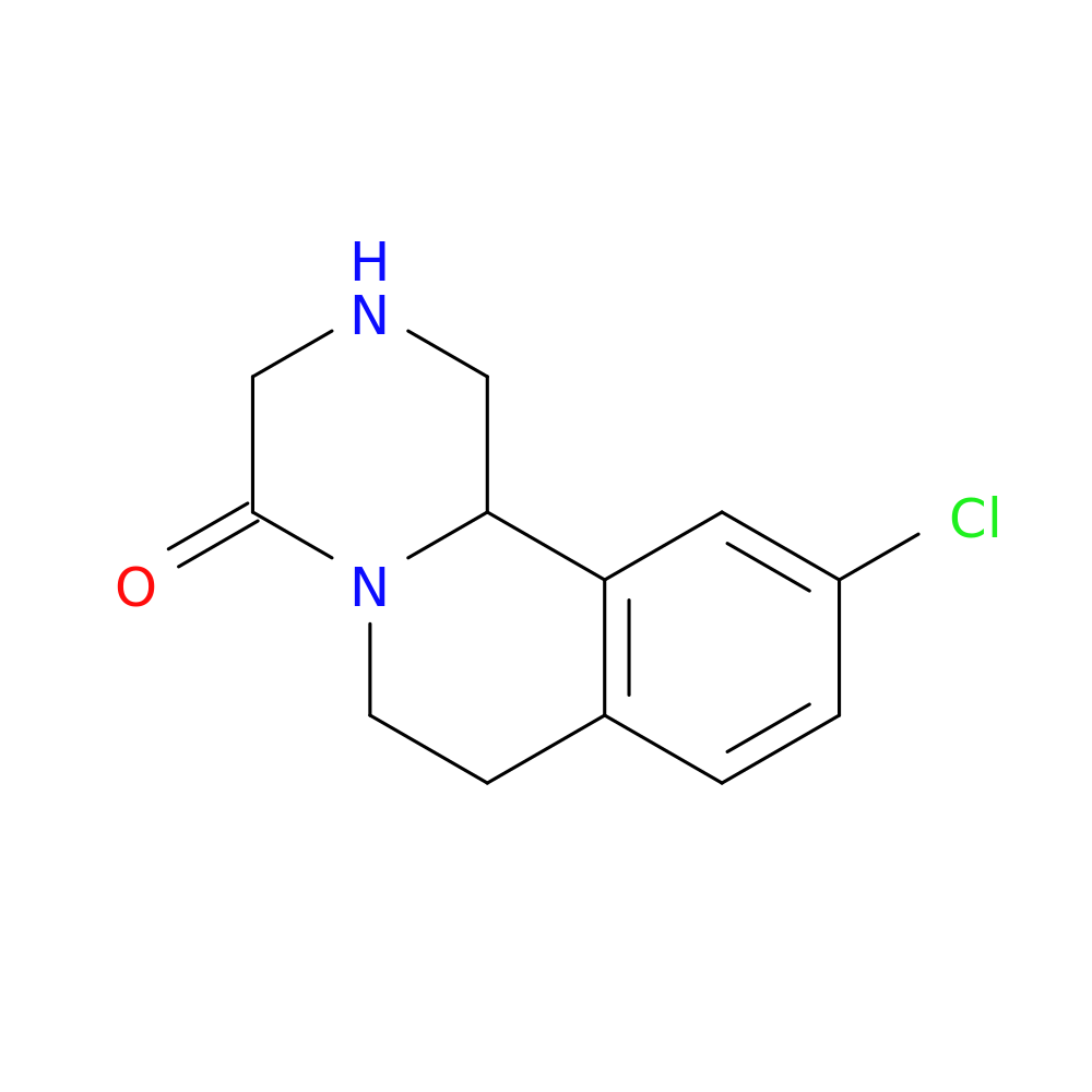 10-Chloro-2,3,6,7-tetrahydro-1H-pyrazino[2,1-a]isoquinolin-4(11bh)-one