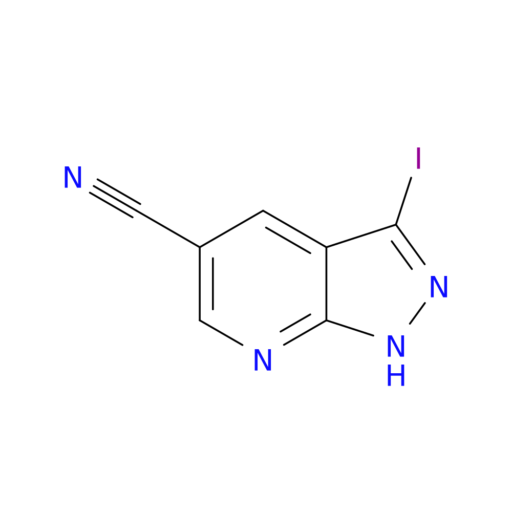 3-Iodo-1H-pyrazolo[3,4-b]pyridine-5-carbonitrile