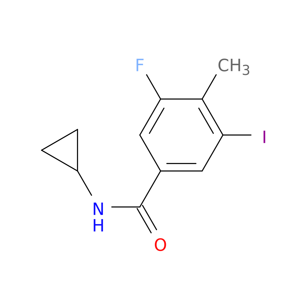 N-Cyclopropyl-3-fluoro-5-iodo-4-methylbenzamide