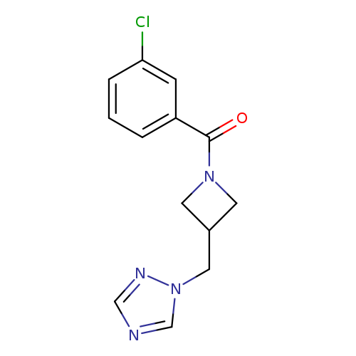 1-{[1-(3-chlorobenzoyl)azetidin-3-yl]methyl}-1H-1,2,4-triazole
