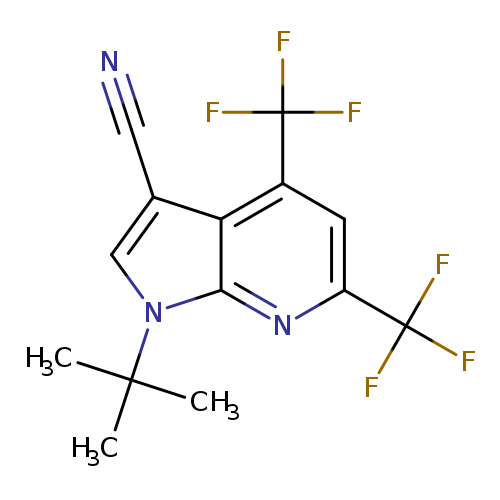 1-(tert-Butyl)-4,6-bis(trifluoromethyl)-1H-pyrrolo[2,3-b]pyridine-3-carbonitrile
