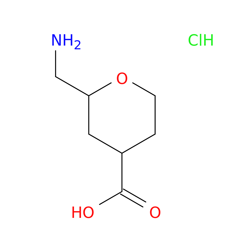 2-(aminomethyl)oxane-4-carboxylic acid hydrochloride