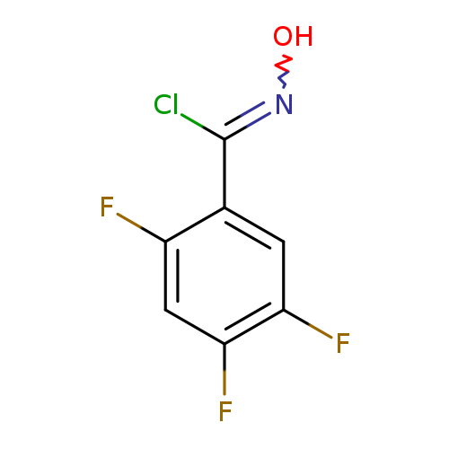 2,4,5-trifluoro-N-hydroxybenzene-1-carbonimidoylchloride