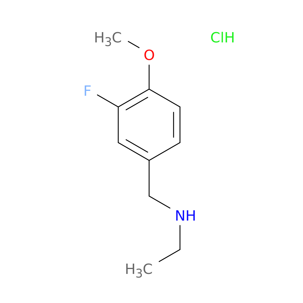 ethyl[(3-fluoro-4-methoxyphenyl)methyl]amine hydrochloride