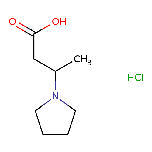 3-(1-Pyrrolidinyl)butanoic acid hydrochloride
