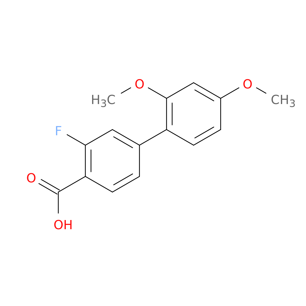 4-(2,4-Dimethoxyphenyl)-2-fluorobenzoic acid