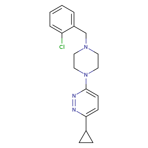 3-{4-[(2-chlorophenyl)methyl]piperazin-1-yl}-6-cyclopropylpyridazine