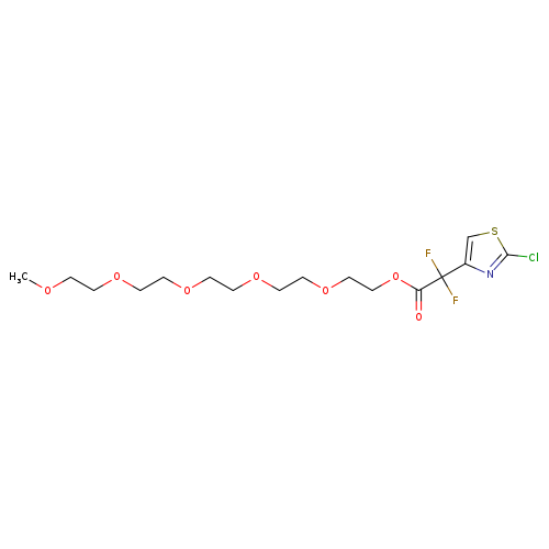 2,5,8,11,14-pentaoxahexadecan-16-yl 2-(2-chloro-1,3-thiazol-4-yl)-2,2-difluoroacetate