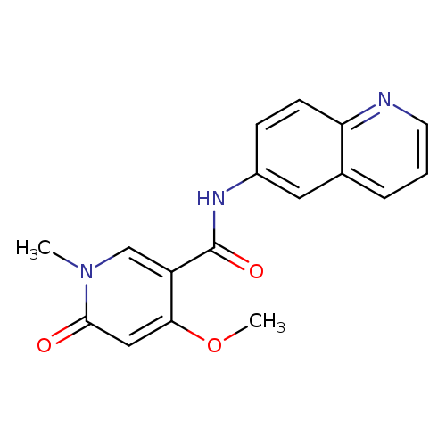 4-methoxy-1-methyl-6-oxo-N-(quinolin-6-yl)-1,6-dihydropyridine-3-carboxamide