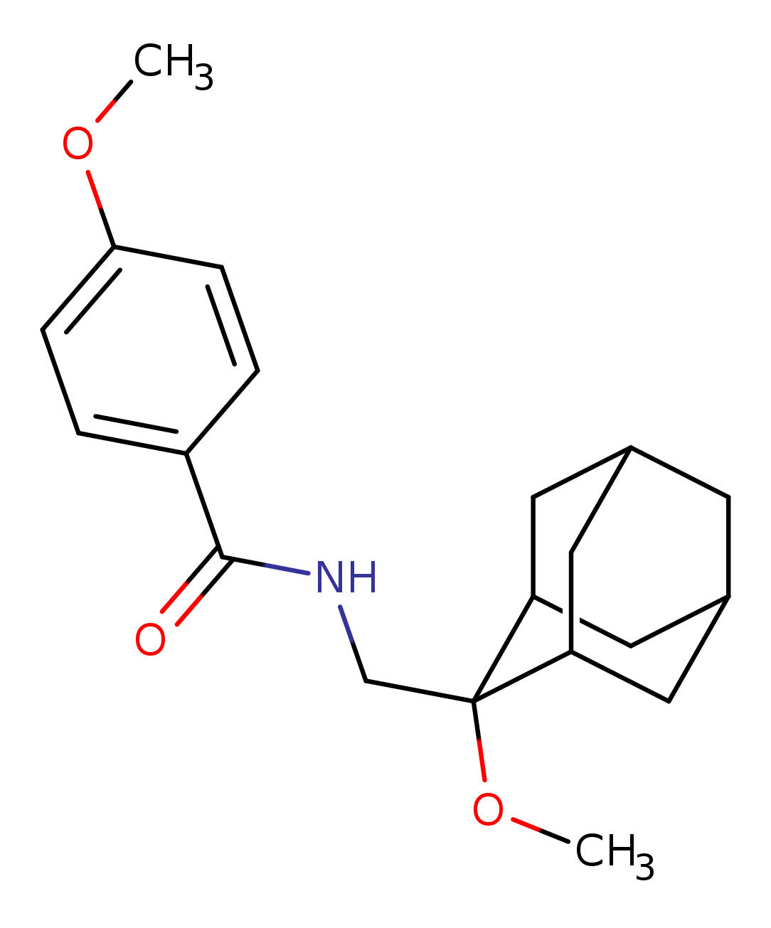 4-methoxy-N-[(2-methoxyadamantan-2-yl)methyl]benzamide