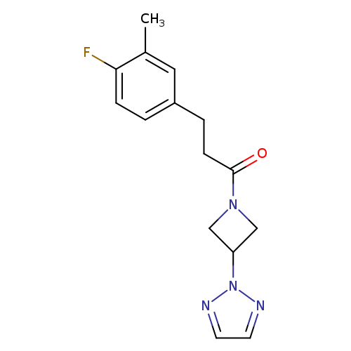 3-(4-fluoro-3-methylphenyl)-1-[3-(2H-1,2,3-triazol-2-yl)azetidin-1-yl]propan-1-one