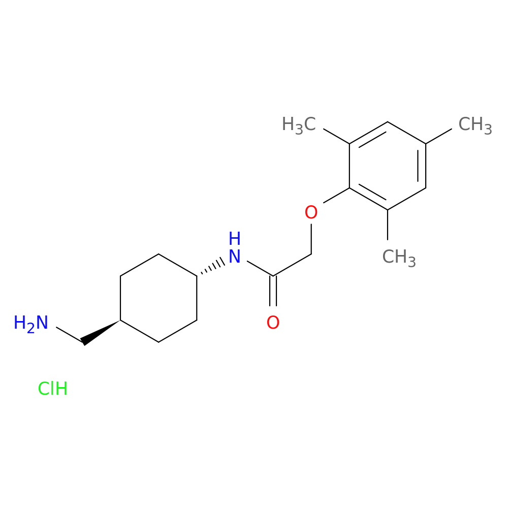 N-[(1r,4r)-4-(aminomethyl)cyclohexyl]-2-(2,4,6-trimethylphenoxy)acetamide hydrochloride