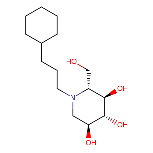 3,4,5-Piperidinetriol, 1-(3-cyclohexylpropyl)-2-(hydroxymethyl)-, (2R,3R,4R,5S)-