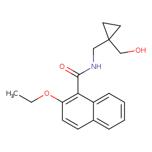 2-ethoxy-N-{[1-(hydroxymethyl)cyclopropyl]methyl}naphthalene-1-carboxamide