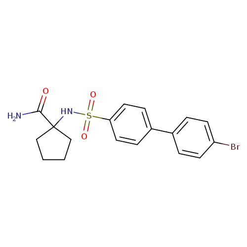 1-{4'-bromo-[1,1'-biphenyl]-4-sulfonamido}cyclopentane-1-carboxamide