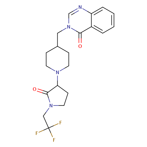 3-({1-[2-oxo-1-(2,2,2-trifluoroethyl)pyrrolidin-3-yl]piperidin-4-yl}methyl)-3,4-dihydroquinazolin-4-one